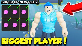 I Became MAX SIZE In The New Strongman Simulator Area And Got INSANE PETS!! (Roblox)