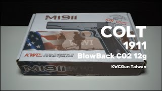 Unboxing Colt 1911 KWC Gun BlowBack CO2 #asmr #ipscshooting