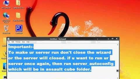Make server in Assault cube 1.1.0.3