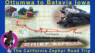 Part 43: Following the California Zephyr | Steam Locomotives, Coal Palaces &amp; Chief Wapello Cemetery!