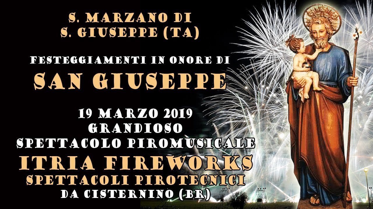 S. MARZANO di SAN GIUSEPPE (Ta) - S. GIUSEPPE 2019 - ITRIA FIREWORKS (Piromusicale)