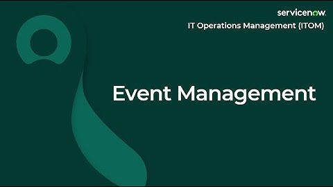 [010] ITOM Event Management | ServiceNow ITOM (CIS-DISCO, CIS-EM, CIS-SM and CIS-CP&G Exam Prep)