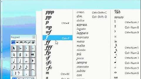 Creating dynamics; p, f, crescendo (Sibelius 6)