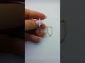 Серьги Виктория из красного и белого золота