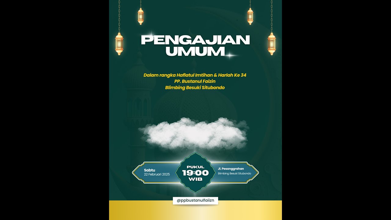 Pembagian Hadiah Tingkat  Diniyah dan Ma'hediyah dalam Rangka Haflatul Imtihan PP. Bustanul Faizin