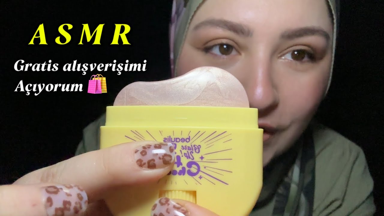 ASMR | Gratis Alışverişimi Gösteriyorum  🛍️ | Soft Spoken & Packaging Sounds ✨