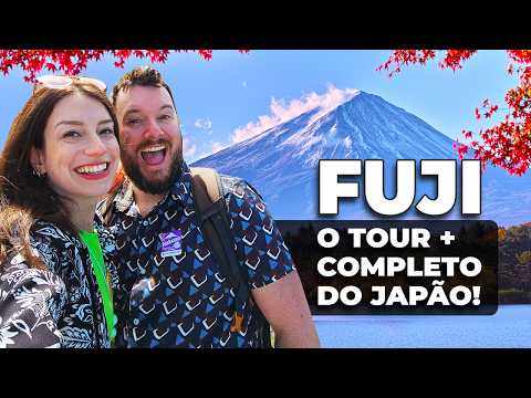 SUBIMOS O MONTE FUJI NO JAPÃO! TOUR COMPLETO DE TÓQUIO Vila ninja, barco pirata, teleférico e trem