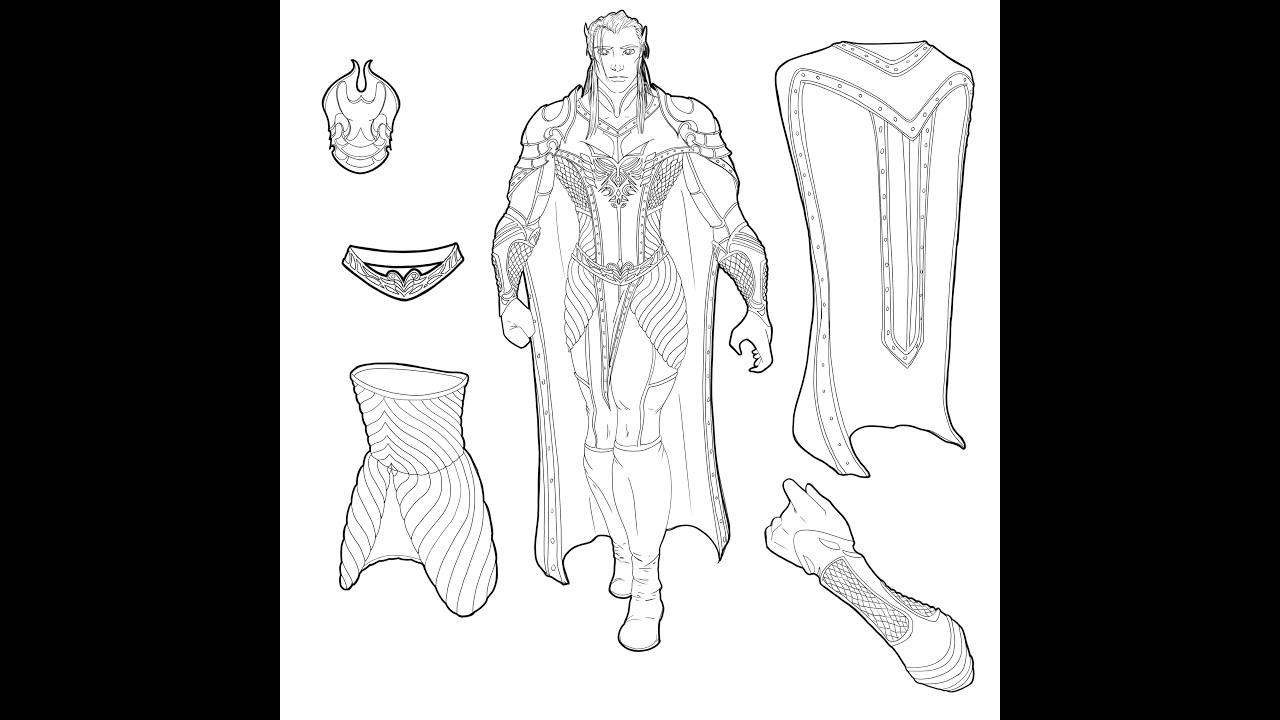 Speedpaint - Elf Dark Sketch