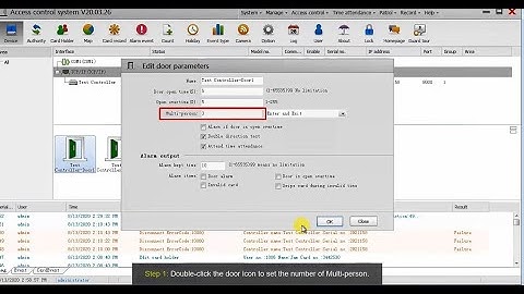 SECUREYE ACCESS CONTROL SOFTWARE MULTI PERSON TO OPEN DOOR