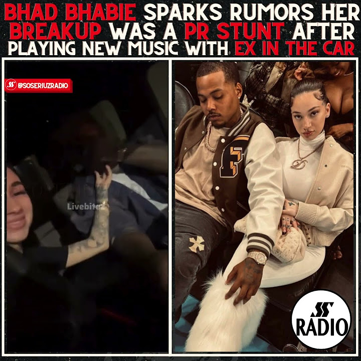 BHAD BHABIE FUELS PR STUNT AFTER PLAYING NEW MUSIC IN THE CAR WITH EX