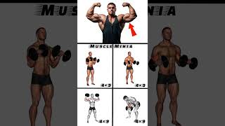 💪 4 Home Biceps Exercises to Build Strong Arms Fast! 🏠🔥 #Biceps #HomeWorkout #ArmDay #Fitness