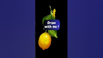 How to draw lemons #procreateart #shortsvideo #easyart