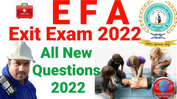 EFA exit exam 2024 New questions and answer , D G Shipping India