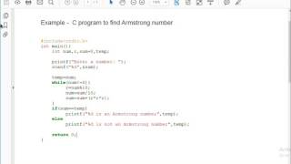 C program to find Armstrong number in c++