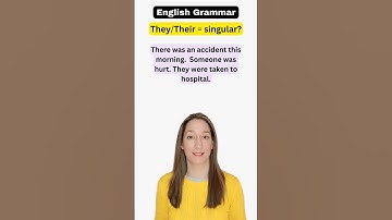 Are THEY and THEIR singular? #englishgrammar #english #learnenglish