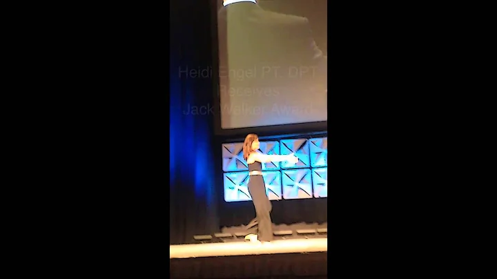 Heidi Engel PT, DPT receives The Jack Walker Award