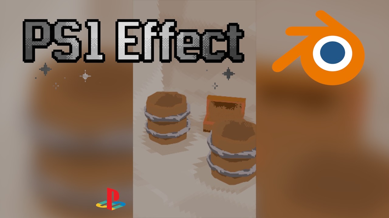 How to create PS1 Effect - Blender - YouTube