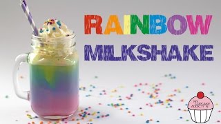 ⁣RAINBOW Milkshake Recipe | Unicorn Week @ My Cupcake Addiction