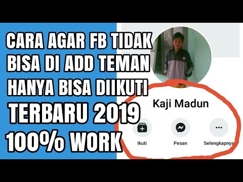 Video: Cara Menolak Permintaan Pertemanan Friend