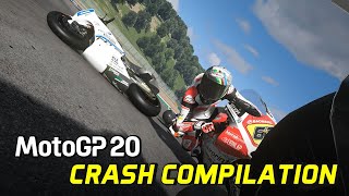 Motogp 20 gameplay - crash compilation