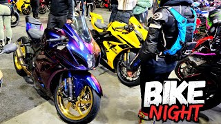 Summer Time Bike Night | Suzuki GSX-R1000R, Kawasaki zx10r, H2 , Yamaha R1, Honda Cbr | @insta360