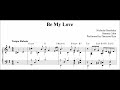 Ballad jazz piano be my love sheet music