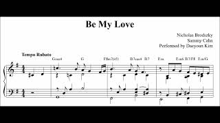 Video thumbnail of "[Ballad Jazz Piano] Be My Love (sheet music)"