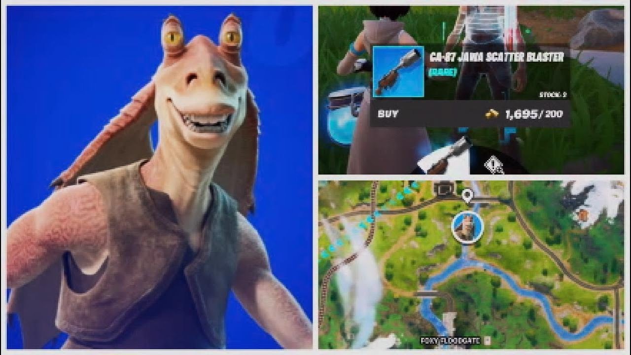 Where to Find Fortnite NPC Jar Jar Binks - Fortnite Galactic