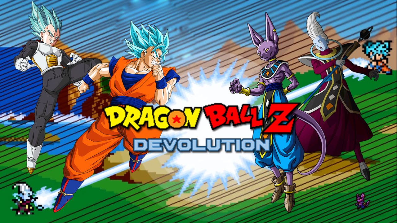 Dragon Ball Z Devolution Ssjgssj Goku Ssjgssj Vegeta Vs Lord Beerus Whis Youtube