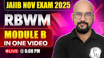 JAIIB RBWM Marathon Class | RBWM Module B Mini Marathon | RBWM JAIIB Marathon | by Bhaskar Sir