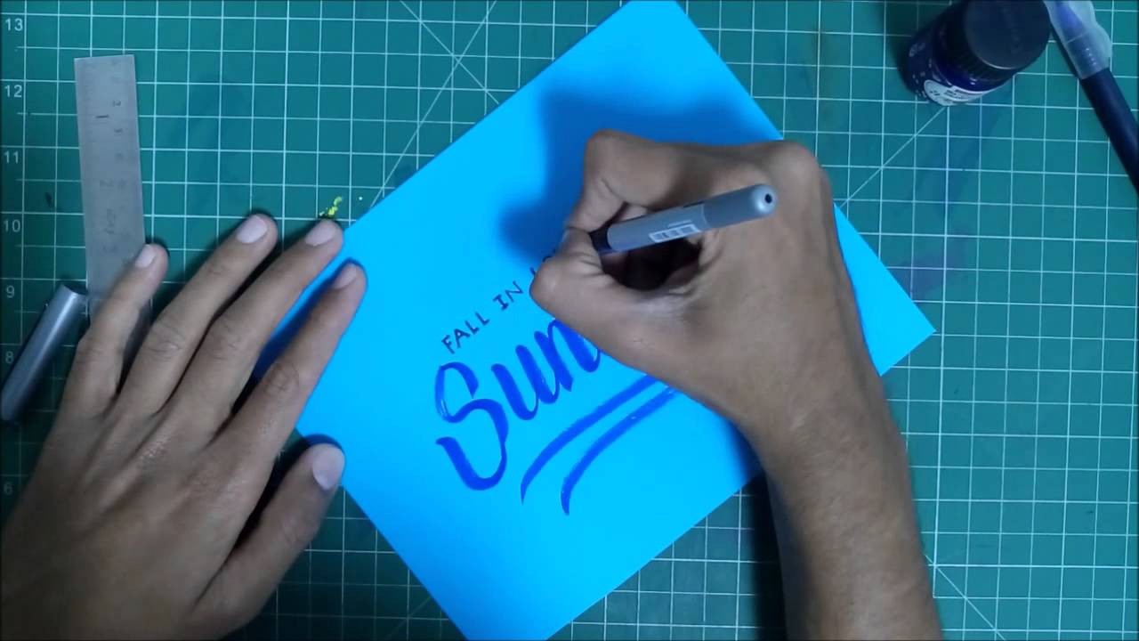 Brush Lettering Demo + Calligraphy