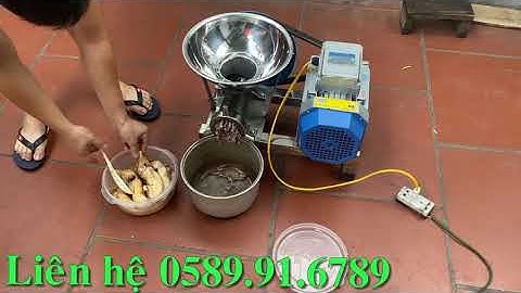 Máy đùn thịt, đùn xương, đùn cổ gà cối inox giá rẻ