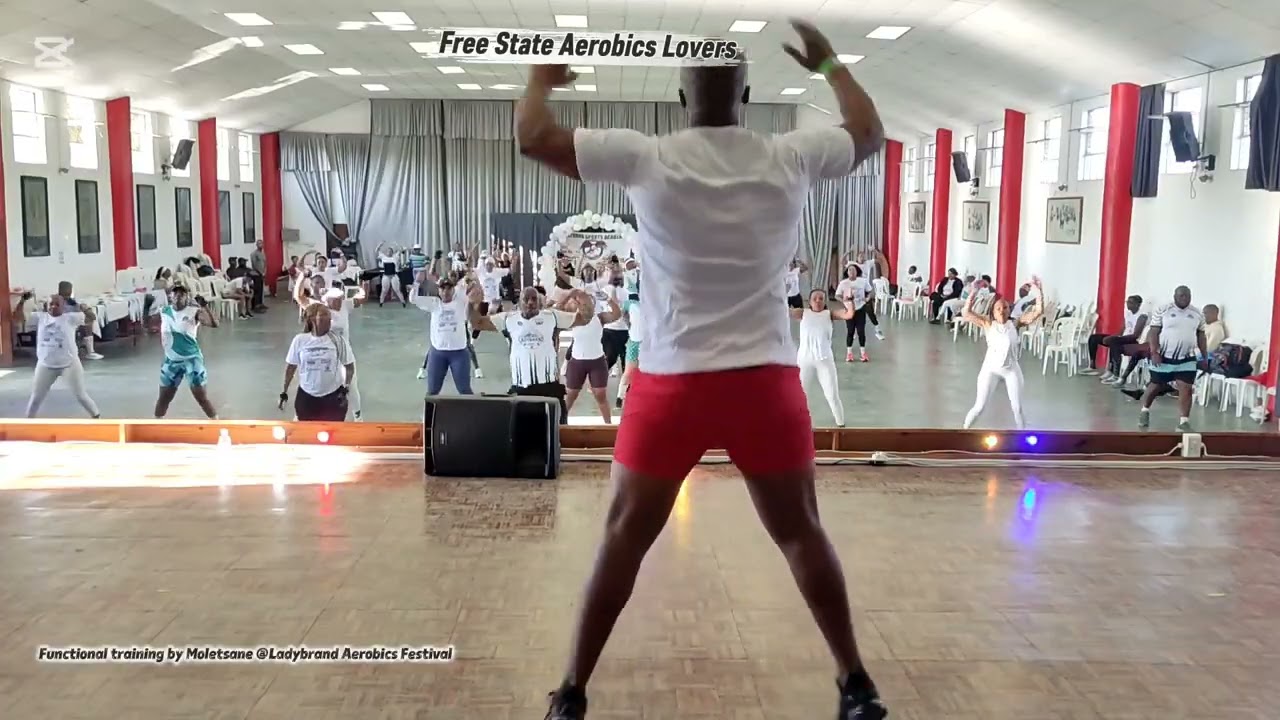 Functional training by Maletsane @Ladybrand Aerobics Festival 