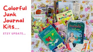 Colorful Little Golden Book Junk Journal Kits…Etsy Update