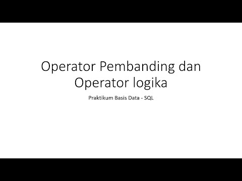 Video: Siapa Operator Basis Data?