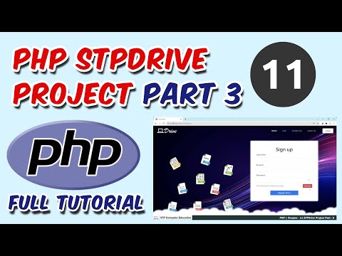 PHP Live STPDrive Project Part - 3 | PHP Full Tutorial | Ch - 11