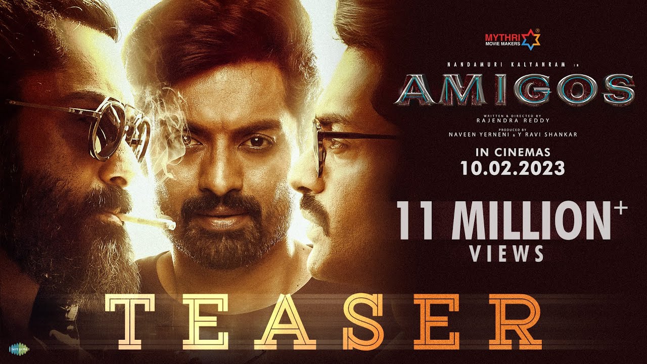 Amigos Teaser | Nandamuri Kalyan Ram | Ashika Ranganath | Rajendra Reddy |  Ghibran - YouTube