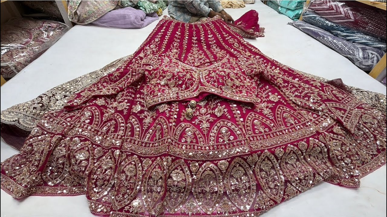 chickpet Bangalore wholesale designer Lehangas ||Single piece courier available 