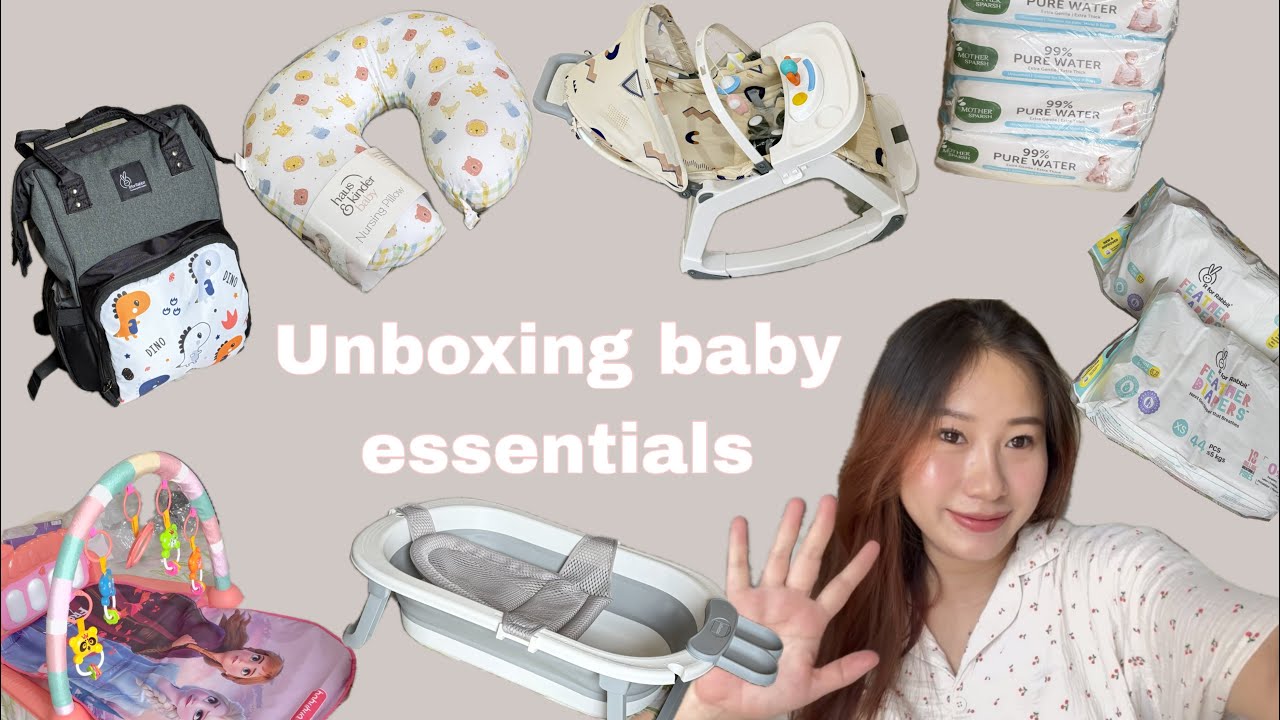 Unboxing baby essentials/ First time mom/ Pregnancy series vlog 5 / Aesthetic vlog 