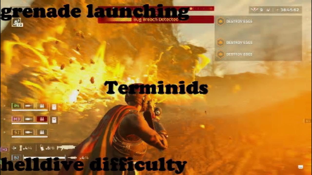 Helldivers 2 // helldive difficulty // destroy eggs mission- coop - YouTube