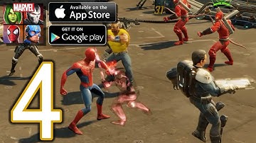 MARVEL Strike Force Heroes Android iOS Walkthrough - Part 4 - Heroes Assemble: Chapter 2