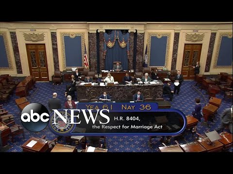 Senate passes respect for marriage act in bipartisan vote