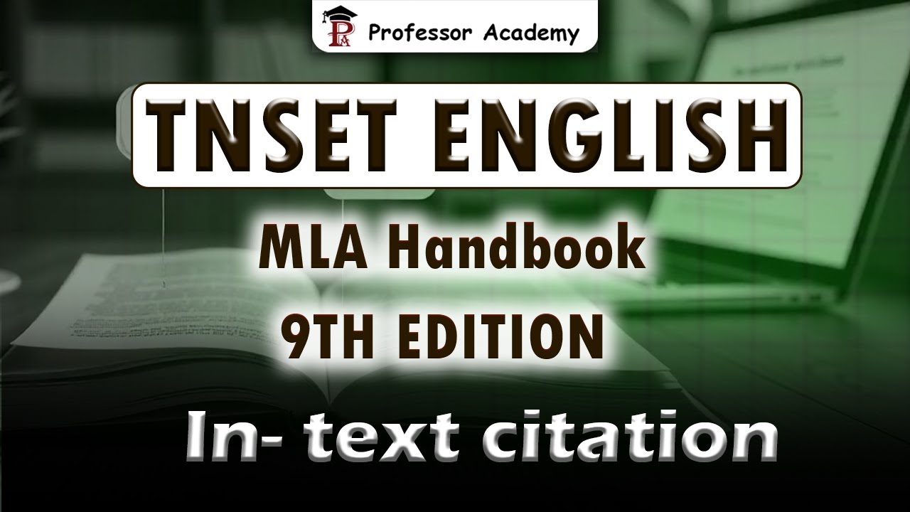 TNSET English | MLA Handbook 9th Edition | In-text citations ...