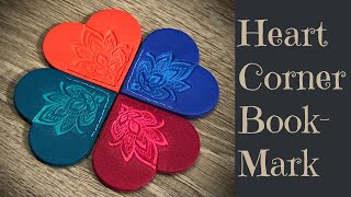 Easy Polymer Clay Heart Corner Bookmark Tutorial Fimo Leather Effect by Thinking Outside The Box 9,997 views 3 years ago 21 minutes