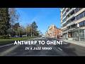 Morning Jazz Drive from Antwerp to Ghent | Belgium Road