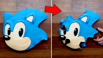 How To Make Sonic The Hedgehog Pull Apart Cupcakes