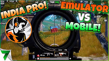 INDIA PRO DYNAMO & The7WG DESTROY!! EMULATOR vs MOBILE! | PUBG Mobile