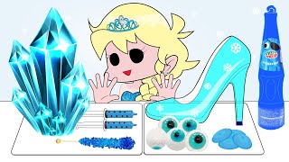 Frozen Elsa blue color food Mukbang 겨울왕국 엘사 파란색 음식 먹방  FNF Animation l MOOMOO STUDIO
