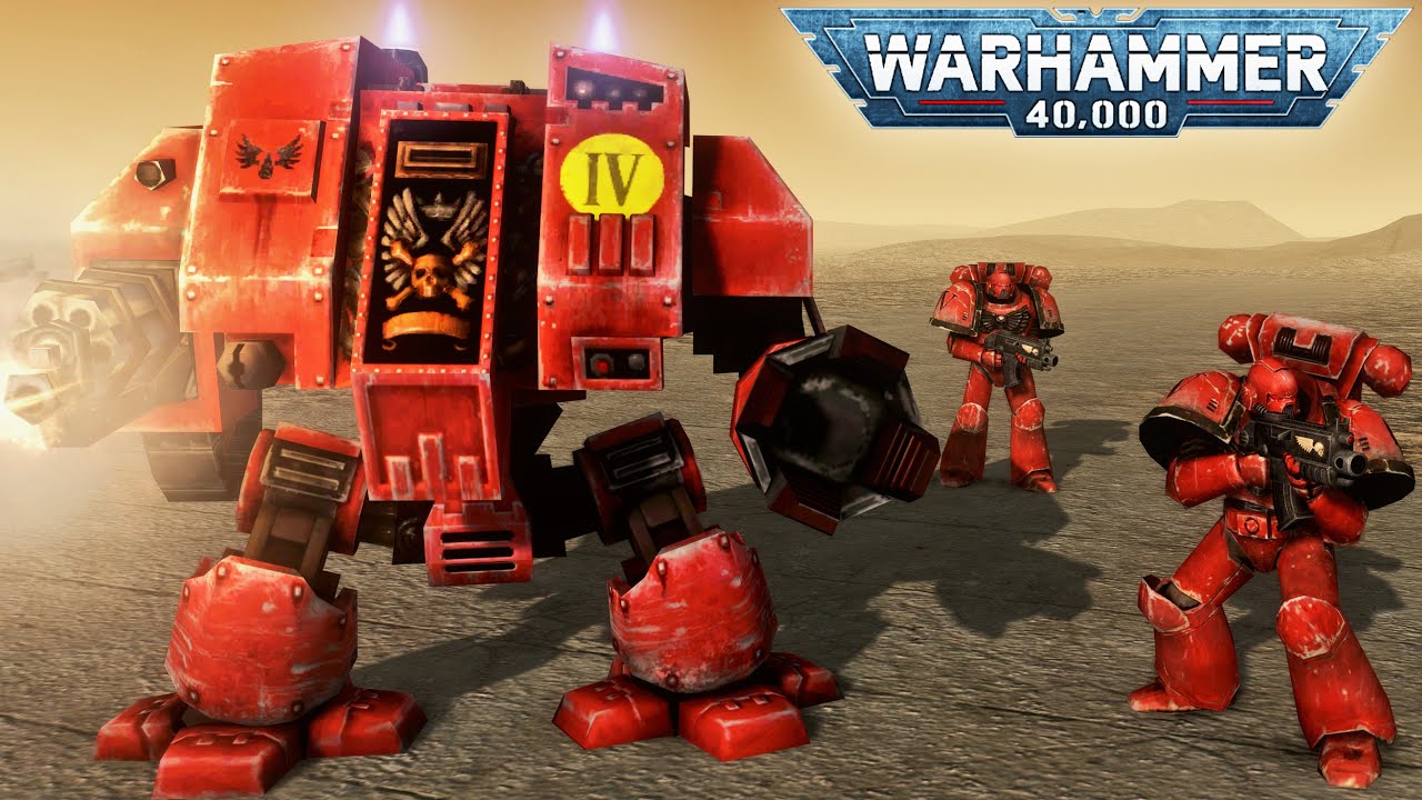 EPIC DEFENSE! 100 Space Marines vs 3000+ Blood Pact Warriors - Men of War: Warhammer 40k Mod (4K)