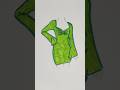 “WAIT FOR IT… ✨ This Dress TRANSFORMS 😳💚”#shorts #viral #glitter #art #satisfying #transformation